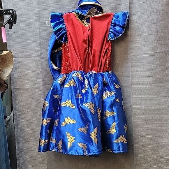 Wonder Woman Girl's Halloween Costume Tutu Dress Small - Picture 4 of 7
